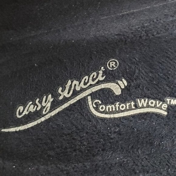 Tuscany by Easy Street Women's 9.5WW Comfort Wave Navy Blue Slip-on Flat - Picture 2 of 9